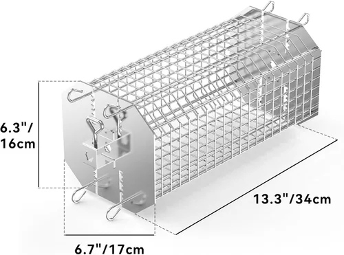 Vista 2 de onlyfire Cesta de asador octogonal universal, cesta de asador plana para asador, se adapta a hexágono de 1/2 pulgada, hexagonal de 3/8 pulgadas