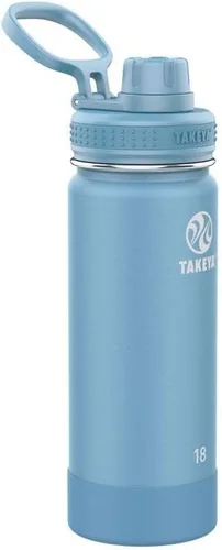 Vista 65 de Takeya Actives Botella de Agua con Tapa de Boquilla, Botella con Doble Aislamiento de Acero Inoxidable, Apta para Lavavajillas y Sin BPA, Botella