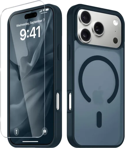 Vista 1130 de Funda para Google Pixel 10 Pro XL, cubierta magnética mate, color negro Fit for MagSafe, Screen Protector included, Shockproof Military Grade