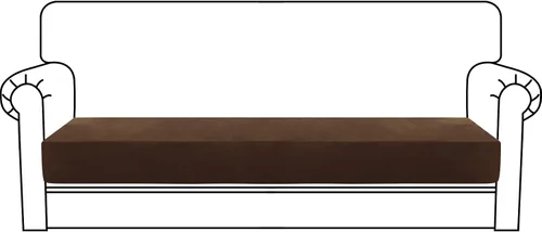 Vista 99 de MAXIJIN Fundas de cojín elásticas de terciopelo para sofá, funda de cojín suave de repuesto para sofá de dos plazas, protector de asiento