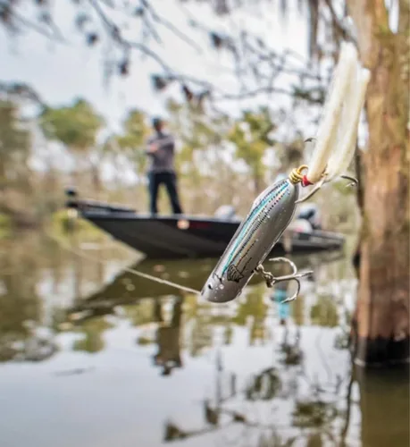 Vista 2 de Creek Chub Striper Strike - Señuelo de pesca de fundición larga de hundimiento lento, grado de agua salada