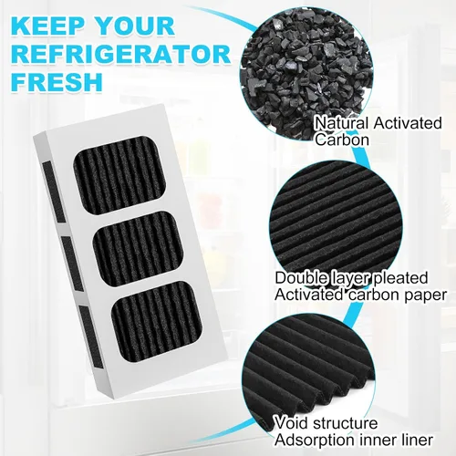 Vista 4 de Paultra2 Filtro de aire para refrigerador, repuesto del filtro de aire para refrigerador compatible con Frigidaire Pureair Ultra 2, Pure Air Ultra