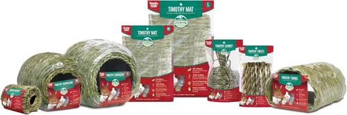 Vista 6 de Oxbow Timothy Hay Bungalow, conejillo de indias y casa de conejos, mediano Hand-Woven Bunny Hideout, Edible Rabbit Hut, Guinea Pig Accessories