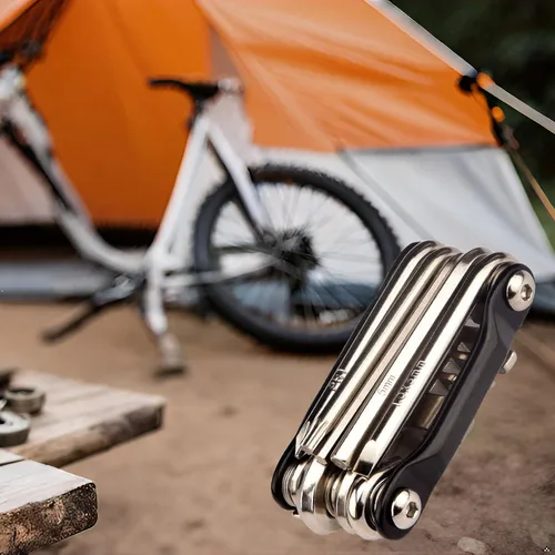Vista 4 de Multiherramienta para Bicicletas de Carretera y Montaña - Herramienta de Cadena, Rompecadena, Multiherramienta para Bicicleta, Kit de Reparación