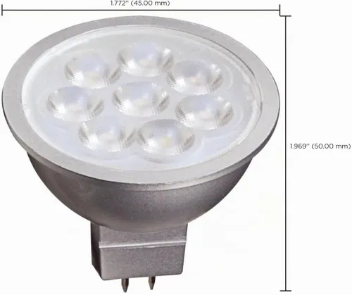Vista 8 de Satco Lighting - Bombillas LED MR16 de bajo voltaje regulables de 6,5 W, blanco suave de 3000 K, ángulo de haz de 40 grados, base GU5.3, 12 voltios