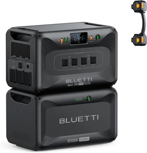 Vista 21 de BLUETTI Apex 300 - Estación de energía portátil, generador solar de 2764.8 Wh con batería de reserva con 6 salidas de CA de 3840 W