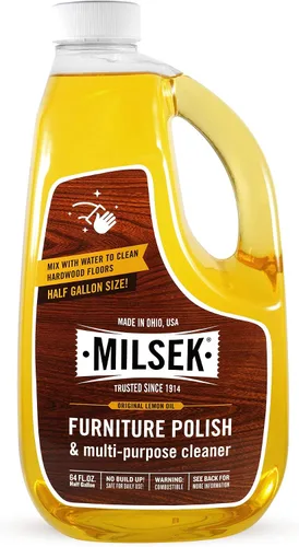 Vista 6 de Milsek Pulidor de muebles y limpiador de madera Aceite de limón 5 galones