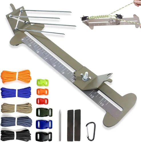 Vista 14 de KOKKOYA Kit de fabricación de collar de perro con plantilla de cuerda de Verde militar