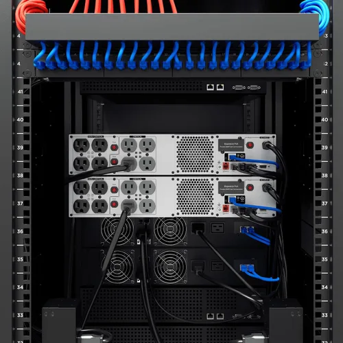Vista 9 de CyberPower PRL1500RT2UC Smart App Sinewave UPS Batería de Respaldo y Protector de Sobretensión, 1500VA/1500W, 8 tomacorrientes, 2U Rack/Torre, AVR