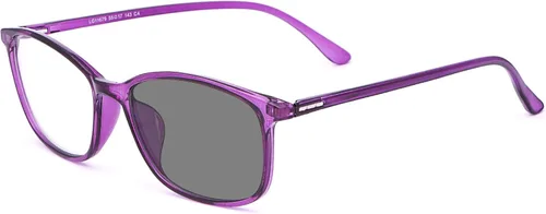 Vista 10 de MIRYEA Gafas de sol fotocrómicas antideslumbrantes fotocromáticas con bloqueo de luz azul para computadora 11679-negro - pata granate