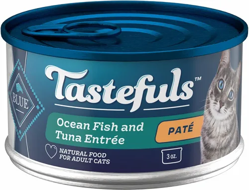 Vista 27 de Blue Buffalo Tastefuls Natural Pate - Comida húmeda natural para gatos, ternera, latas de 5.5 onzas (24 unidades) La carne de res real es lo