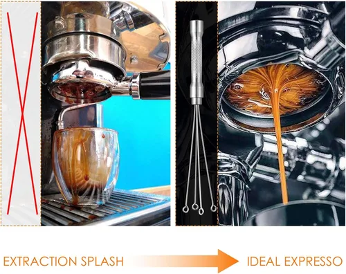 Vista 7 de MATOW Herramienta de distribución de espresso Mini WDT de acero inoxidable