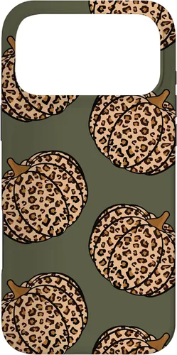 Vista 22 de Leopard Pumpkin Fall Autumn Olive Green Case for iPhone 17