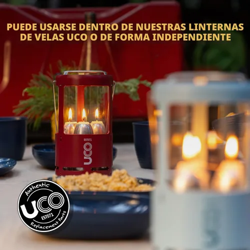 Vista 11 de Velas blancas de 9 horas para linternas de velas UCO, velas de larga duración para actividades al aire libre, camping, suministros de preparación