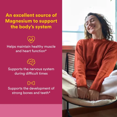 Vista 2 de Natural Factors Polvo de bisglicinato de magnesio – Suplemento de apoyo a la salud de todo el cuerpo – Suplemento de magnesio natural que apoya