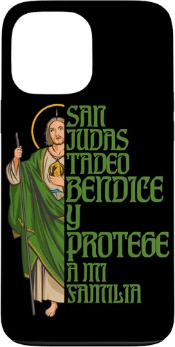 Vista 24 de Saint Jude Thaddeus. Bless and Protect My Family Case for iPhone 17