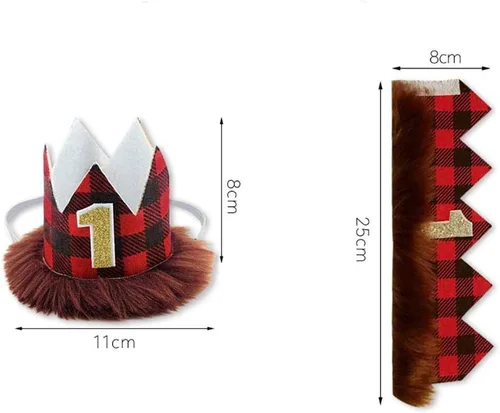 Vista 11 de Conjunto de ropa de bebé niño León Fox Cake Smash Wild One 1er cumpleaños Bloomers cubierta de pañales, tirantes y corbata de moño