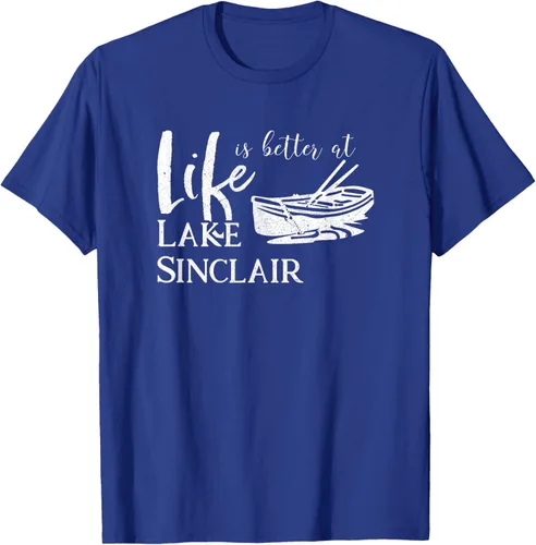 Vista 25 de Life is Better at Lake Sinclair Georgia Camiseta Negro