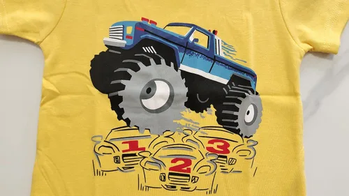 Vista 5 de Camisetas de verano para niños pequeños, camisetas de manga corta