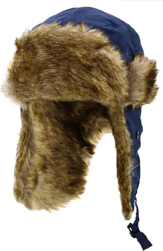 Vista 17 de Wool Blend Aviator Trapper hat Trooper Ear Flaps Ushanka Eskimo Russian Warm Winter Cold 1. Mezcla de lana de oliva