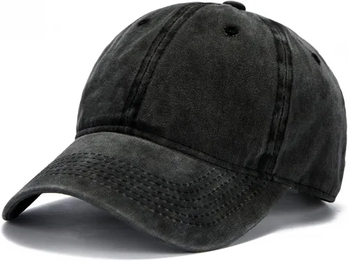 Vista 24 de Edoneery, gorra de béisbol para hombres y mujeres, de bajo perfil, ajustable, de algodón lavado, gorra de golf para papá