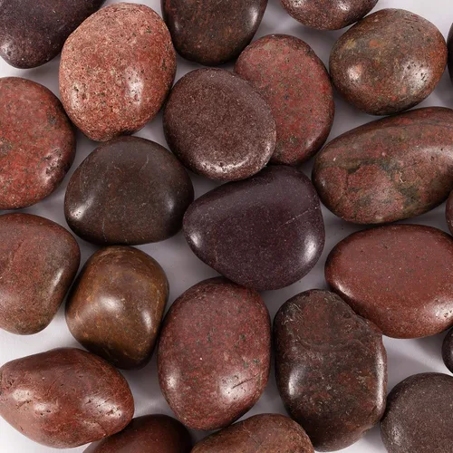 Vista 12 de 5 libras aprox. 130 piedras de río para plantas, piedras pulidas decorativas naturales para macetas, rocas suculentas, grava de acuario
