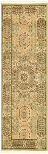 Vista 31 de Unique Loom Palace Collection - Alfombra bohemia tradicional, medallón, vintage (2 pies x 3 pies, rectangular, azul claro/bronceado)