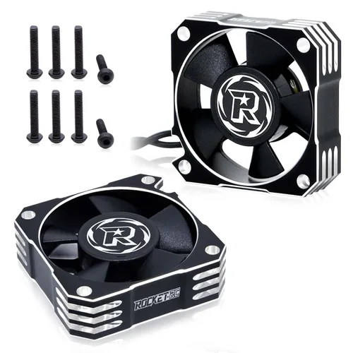 Vista 13 de Ventilador de refrigeración de motor RC 35, disipador de calor ESC de 21000 RPM para automóvil RC 1/10 1/12 1/8 3650, 3660, 3670 motor sin