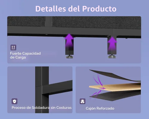 Vista 7 de Casaottima Soportes de TV de 71 pulgadas para centro de entretenimiento de TV de 43, 50, 55 pulgadas con luces LED y tomas de corriente, soporte