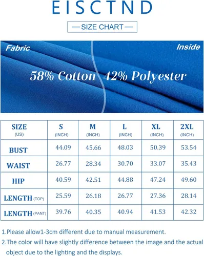 Vista 7 de Eisctnd Womens Fashion Womens Joggers Sweat Sets Women Half Zipper 2 Piece Outfits Joggers Pants Sweatshirt Set Travel