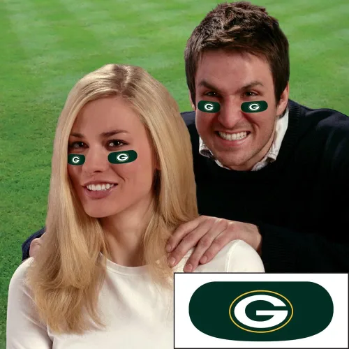 Vista 2 de NFL Green Bay Packers Pegatinas Eye Black