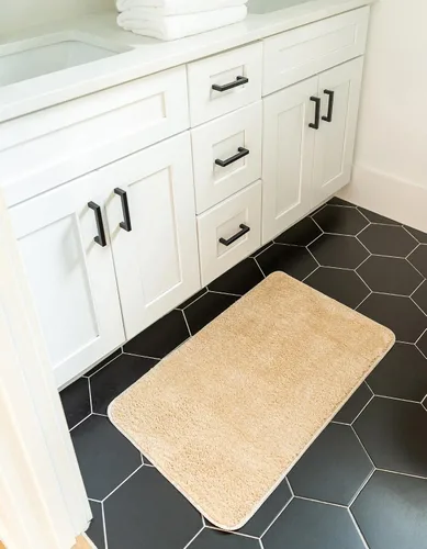 Vista 8 de Unique Loom Bano Everyday Bath Mat Collection - Alfombra de área para todos los días (rectangular 1 pies 8 pulgadas x 2 pies 7 pulgadas, rosa bebé)
