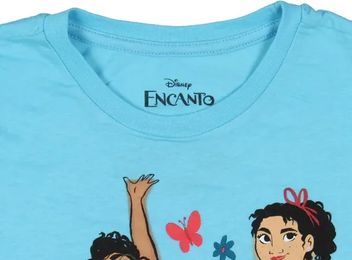 Vista 3 de Disney Encanto - Camiseta con estampado gráfico de flores Mirabel Luisa Isabela para niña