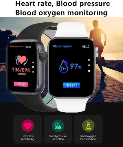 Vista 3 de Reloj inteligente para teléfonos Android iOS compatible con iPhone Samsung, pantalla táctil de 2.01 pulgadas, rastreador de actividad física