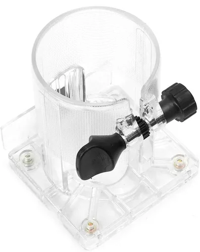 Vista 8 de Enrutador protector para recortadora, base transparente, para carpintería, base de plástico, herramientas eléctricas, accesorios de protección