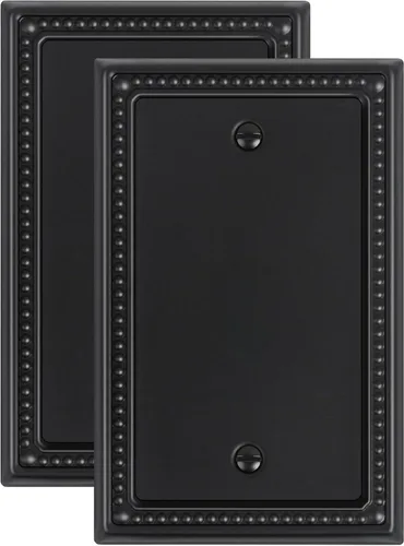 Vista 54 de Paquete de 2 cubiertas de placa de interruptor de luz de doble palanca, cubiertas decorativas de placa de doble interruptor Pearls, placa de pared