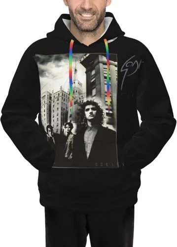Vista 8 de Soda Stereo Doble Vida - Sudadera casual con capucha con estampado 3D y bolsillos para niños