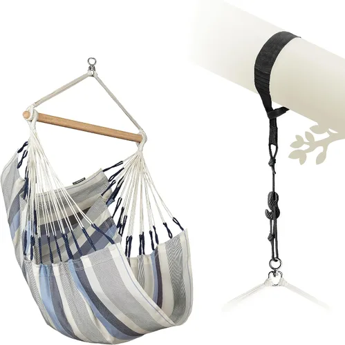 Vista 37 de LA SIESTA Domingo - Silla colgante para exteriores resistente a la intemperie Sea Salt