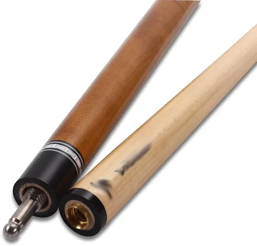 Vista 4 de Taco de billar de 58" 1/2 palo de madera de arce Birdeye con envoltura de piel de serpiente de 19 oz a 20 oz 0.512 in punta