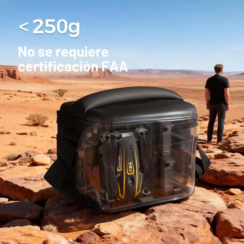 Vista 4 de FPV Drone con cámara 4K para adultos, pantalla grande en control remoto, 2 baterías y funda de transporte, regalo para hombres, cuadricóptero fácil