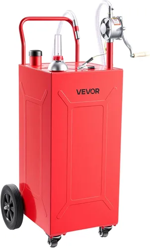 Vista 13 de VEVOR Tanque de transferencia de combustible portátil de acero al carbono Negro