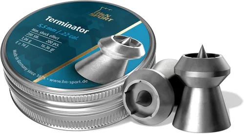 Vista 7 de H&N Sport Terminator Hollowpoint Air Gun Pellets - Available in .177 Cal or .22 Cal