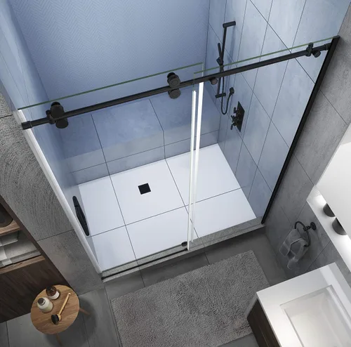Vista 2 de Aston SDR978EZ.UC-ORB-4880-L Langham XL Puerta de ducha, bronce aceitado, transparente-izquierda