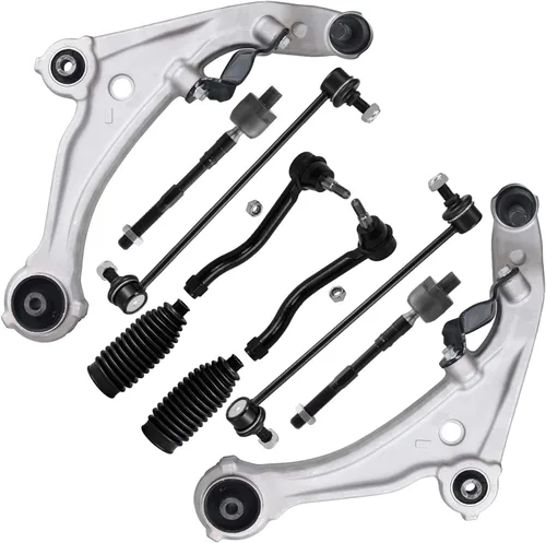 Vista 210 de Detroit Axle - Kit de suspensión delantera de 10 piezas para Chevrolet Trailblazer GMC Envoy 2004-2007 2005 2006 Soportes de brazo de control