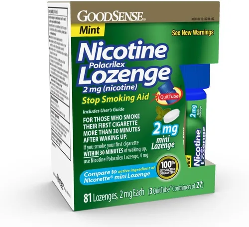 Vista 14 de GoodSense Pastilla de nicotina de 4 mg, reduce los antojos de nicotina y deja de fumar con una terapia de reemplazo de nicotina, 108