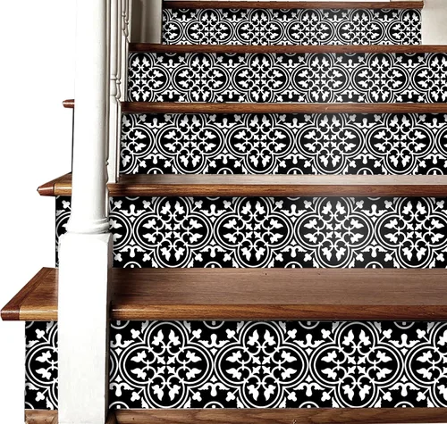 Vista 3 de Bleucoin Kasba - Calcomanías de vinilo autoadhesivas para azulejos de cocina y baño, resistentes al agua y extraíbles, para cambio de imagen