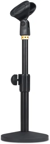 Vista 6 de Rode PodMic Micrófono dinámico USB y XLR para podcasting, paquete negro con filtro pop + soporte de micrófono de escritorio + cable XLR + paño