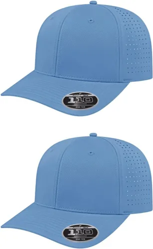Vista 25 de Cap America i8533 Flexfit 110 Gorra Snapback Perforada de Rendimiento de Perfil Medio de 6 Paneles con Protección UV y Snapback Ajustable
