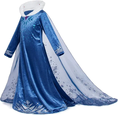 Vista 9 de Party Chili Disfraz de princesa para niñas con accesorios para niñas pequeñas