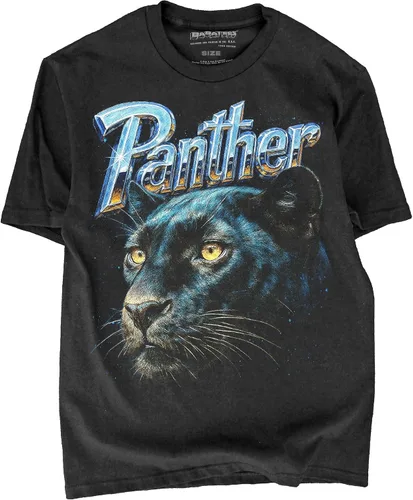 Vista 24 de Camiseta de Heavy Metal de los 80s con Animal en Negro - 100% Algodón - para Hombre y Mujer